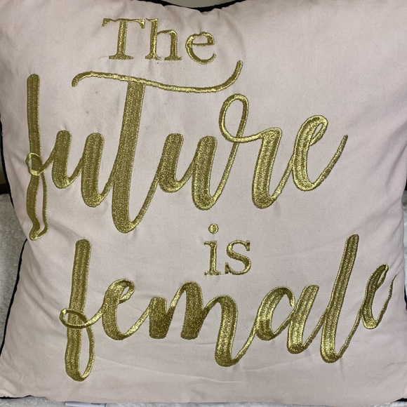 Nicole Miller The Future is Female pillow - Picture 2 of 8